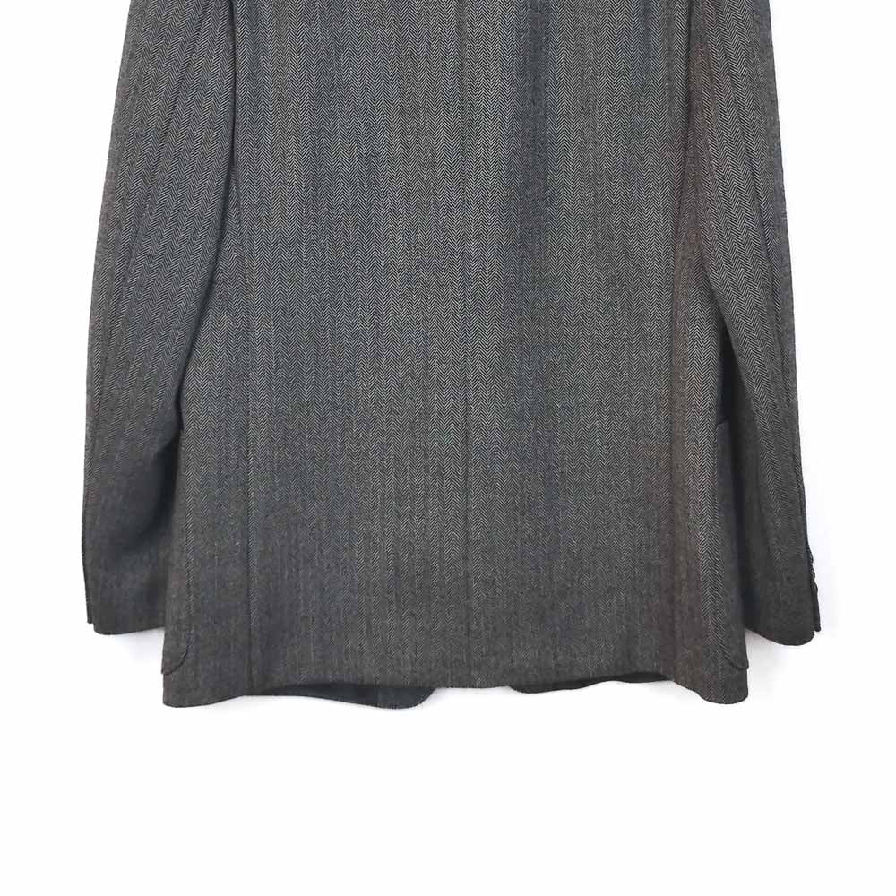 VIN-OUTW-35171 Vintage σακάκι μάλλινο ψαροκόκκαλο L