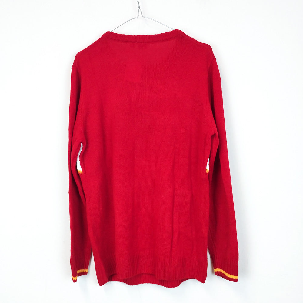 VIN-KNIT-29380 Preloved πλεκτή μπλούζα χριστουγεννιάτικη M-L