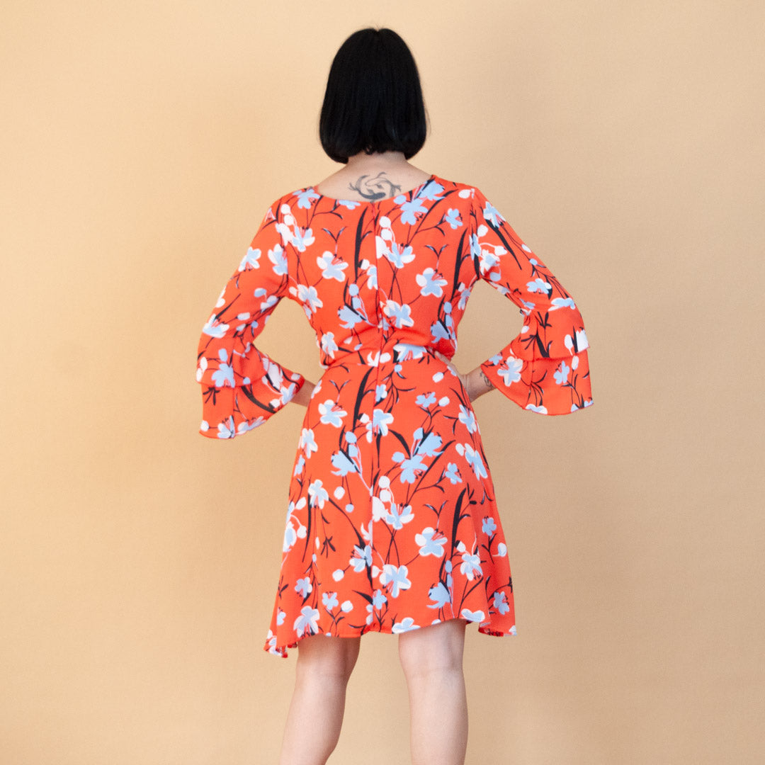 VIN-DR-24109 Vintage φόρεμα φλοράλ M