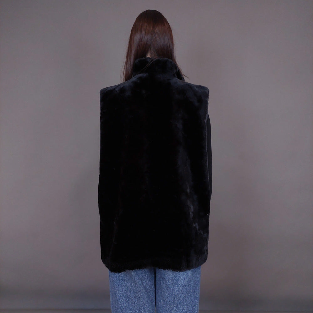 VIN-OUTW-33594 Vintage γιλέκο γούνινο Yessica S-M