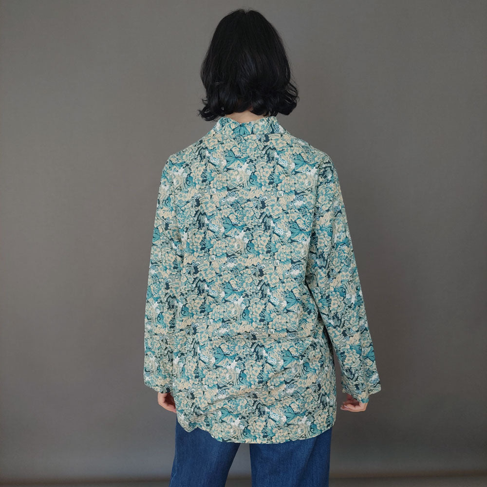 VIN-BLO-26780 Vintage πουκάμισο floral L-XL