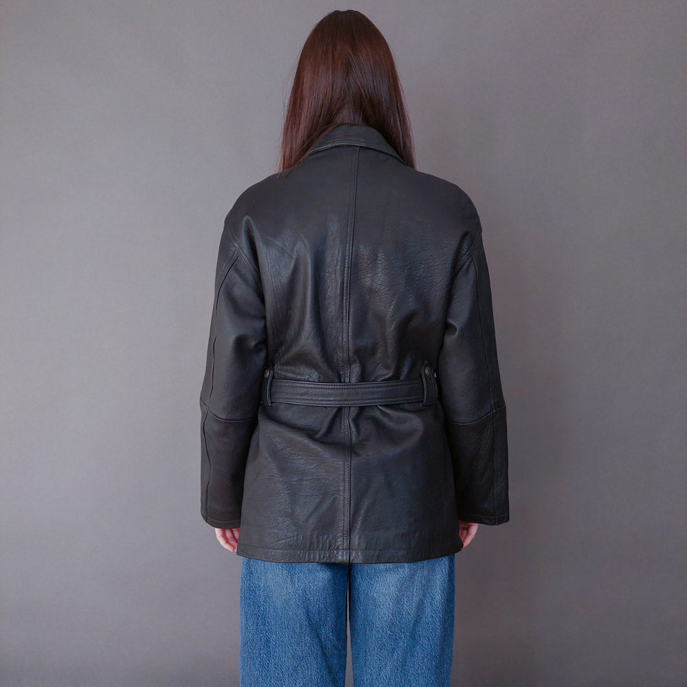 VIN-OUTW-33611 Vintage δερμάτινο jacket perfecto L-XL