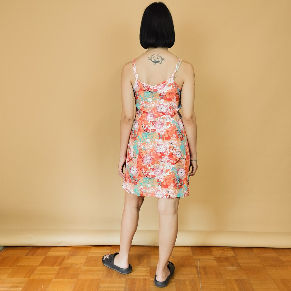 VIN-DR-27763 Vintage φόρεμα εμπριμέ S