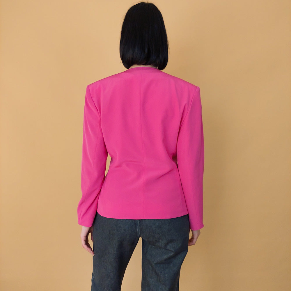 VIN-OUTW-27468 Vintage σακάκι φουξ M-L