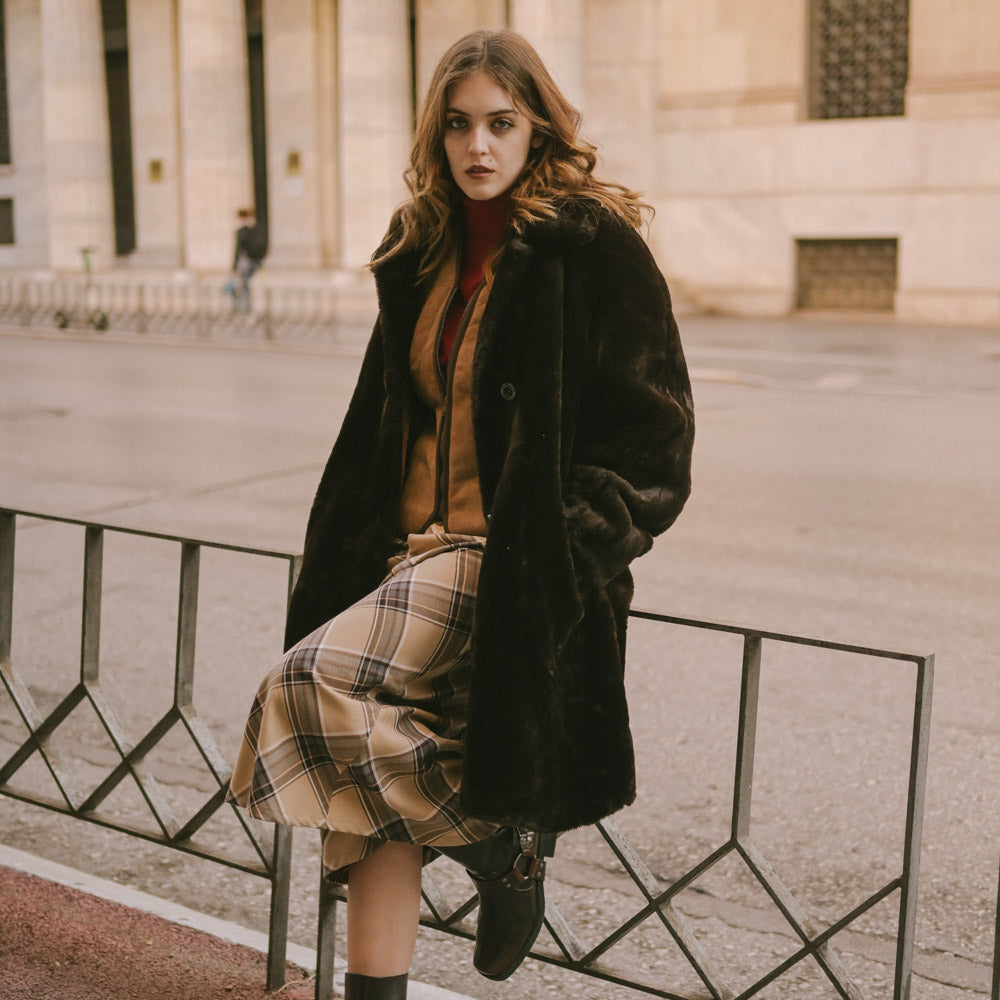 VIN-KNIT-29130 Vintage μπλούζα μάλλινη ζιβάνγκο M-L