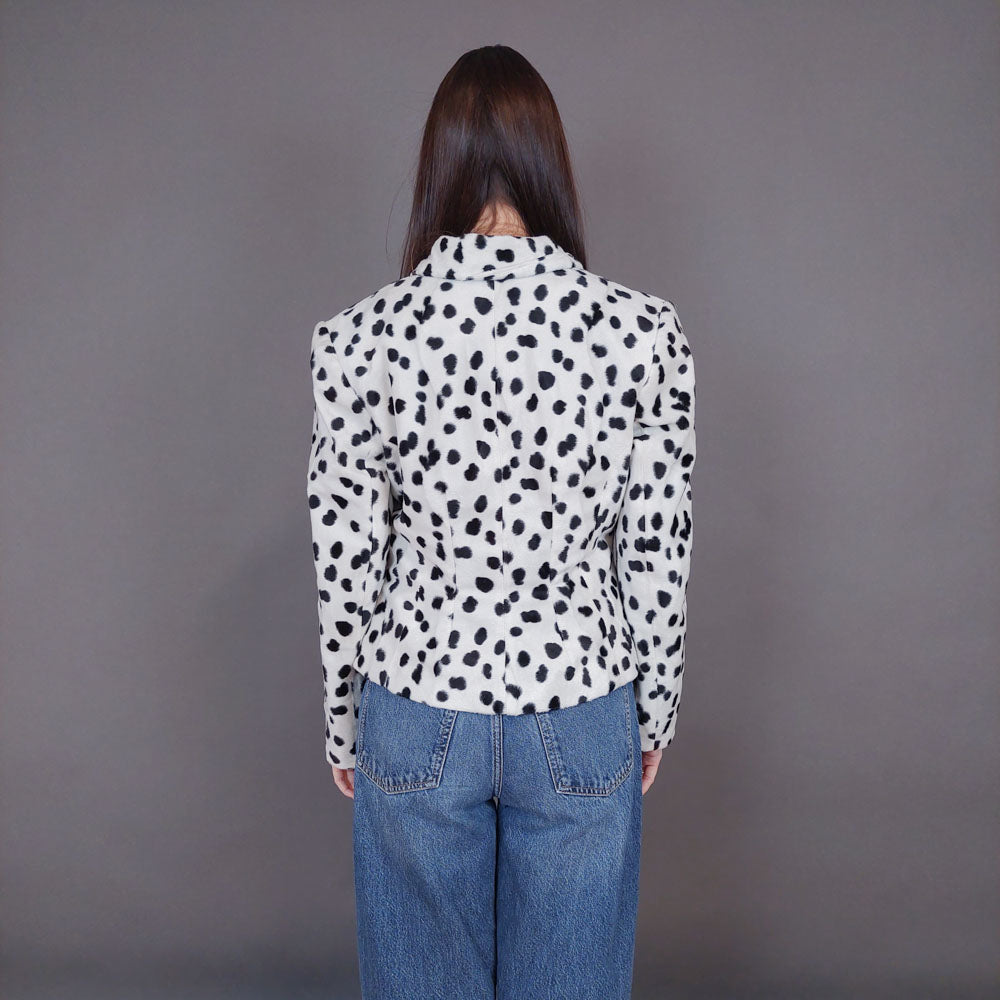 VIN-OUTW-33500 Vintage σακάκι από γούνα οικολογική S