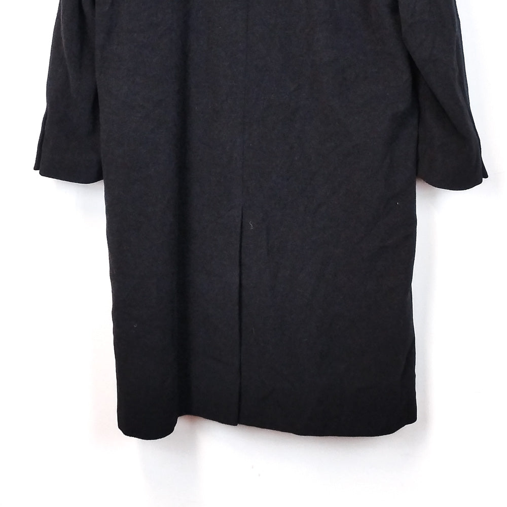 VIN-OUTW-33552 Vintage παλτό μάλλινο σταυροκουμπωτό L-XL