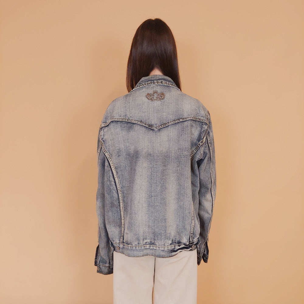 VIN-OUTW-34220 Vintage 90's style denim jacket XL