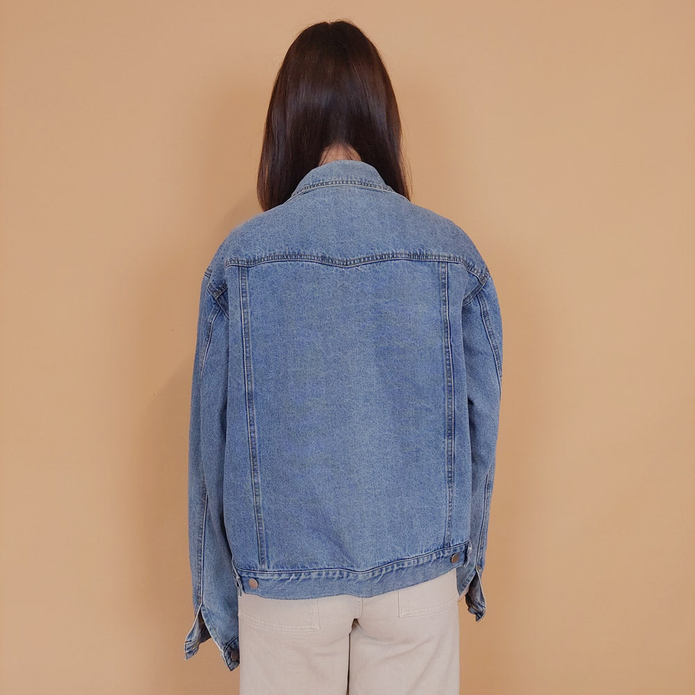 VIN-OUTW-34223 Vintage 90's style denim jacket M