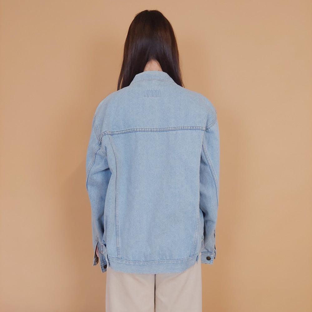VIN-OUTW-34214 Vintage 90's style denim jacket L