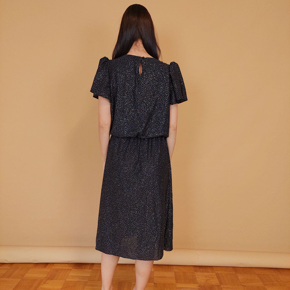 VIN-DR-29516 Vintage party φόρεμα με στρας S-M