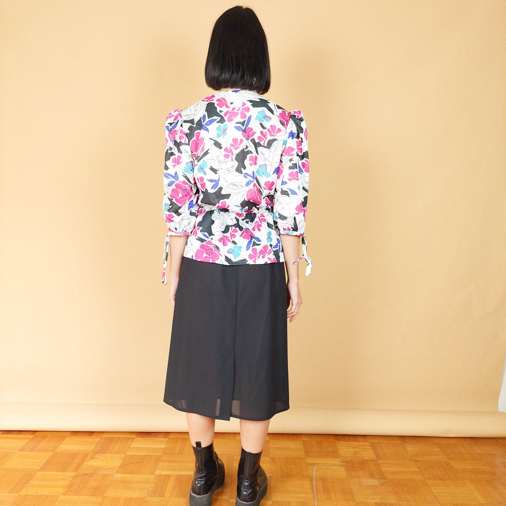 VIN-DR-25127 Vintage φόρεμα 80's M-L