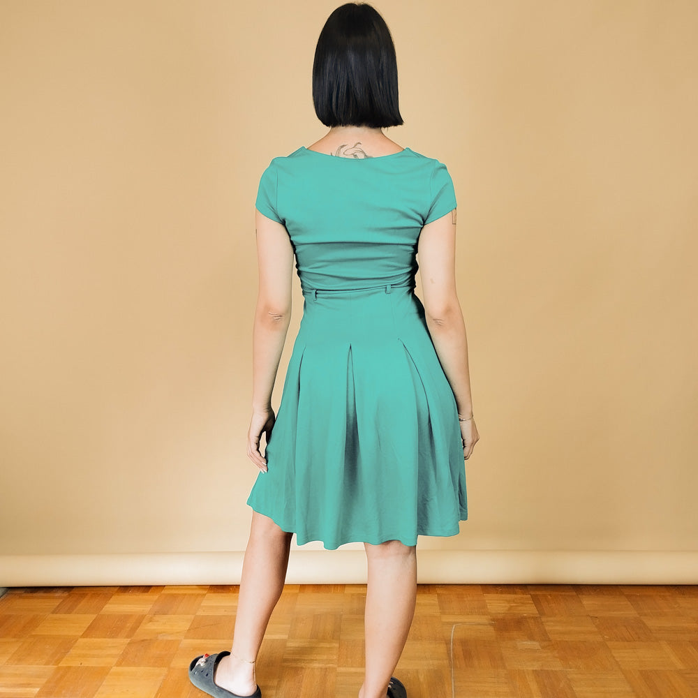 VIN-DR-27992 Vintage φόρεμα πράσινο S