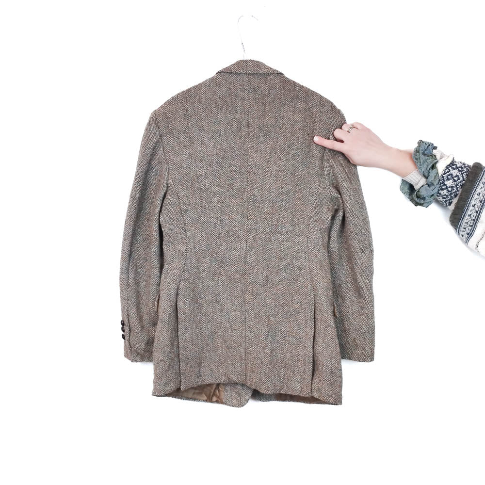 VIN-OUTW-33744 Vintage σακάκι μάλλινο Harris Tweed