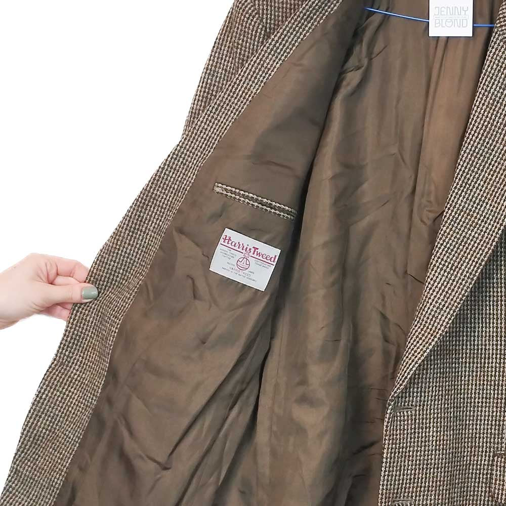 VIN-OUTW-33308 Vintage σακάκι μάλλινο Harris Tweed size 52