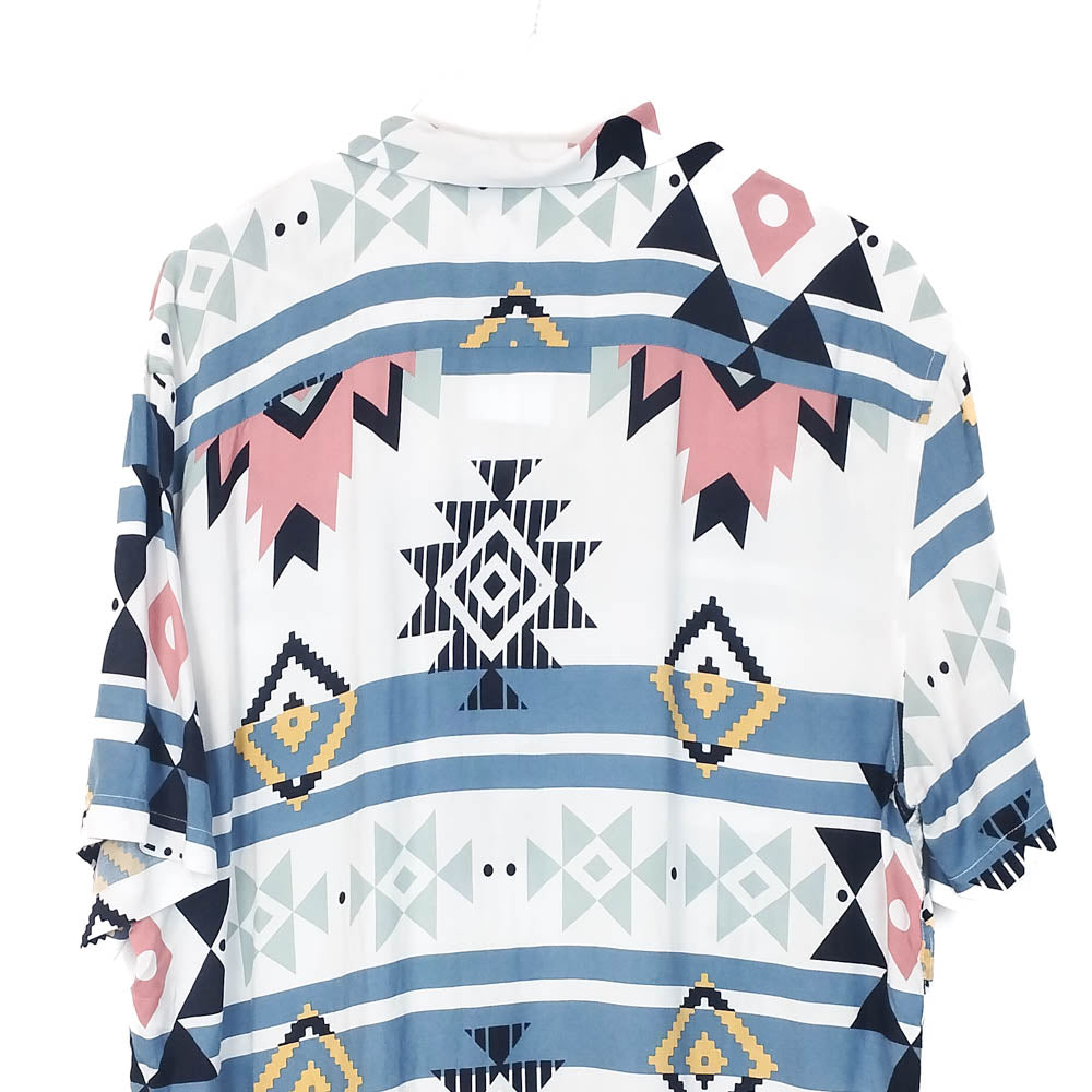 VIN-SHI-34969 Vintage πουκάμισο crazy pattern 2XL