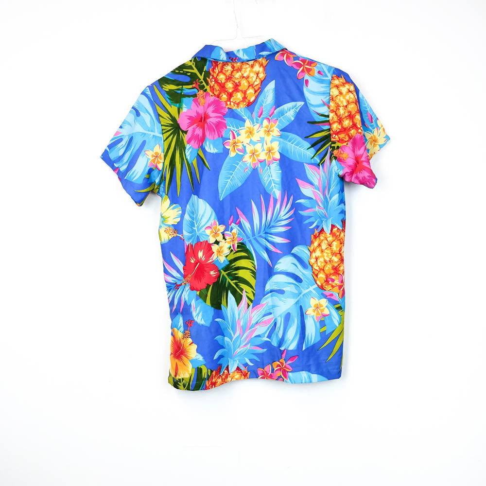 VIN-SHI-30418 Vintage πουκάμισο Hawaiian print XS