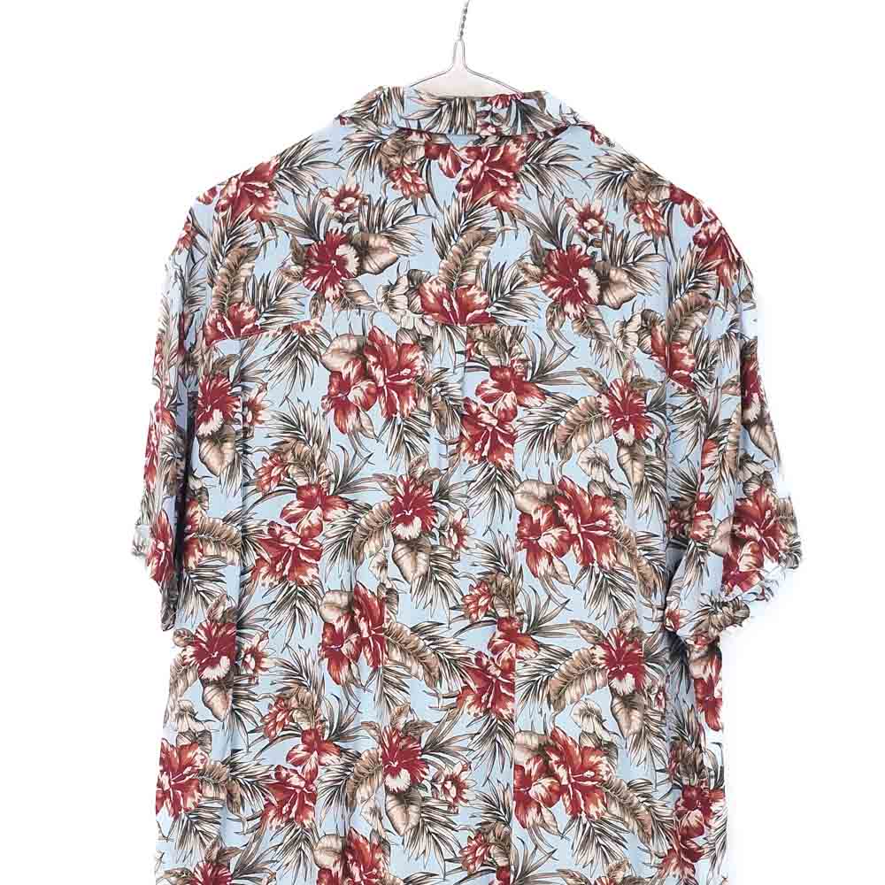 VIN-SHI-34959 Vintage πουκάμισο βισκόζη hawaiian style 2XL