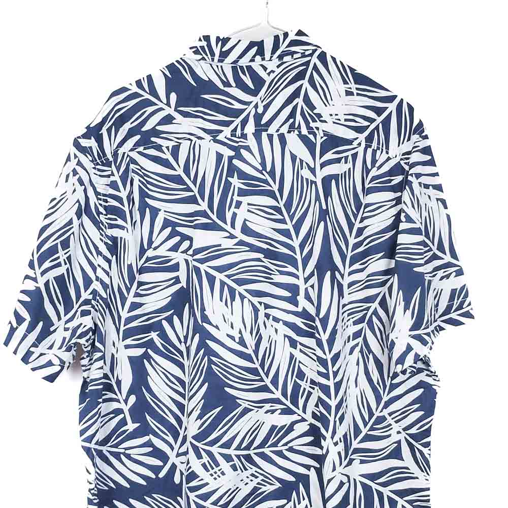 VIN-SHI-31844 Vintage πουκάμισο βαμβακερό hawaiian print L