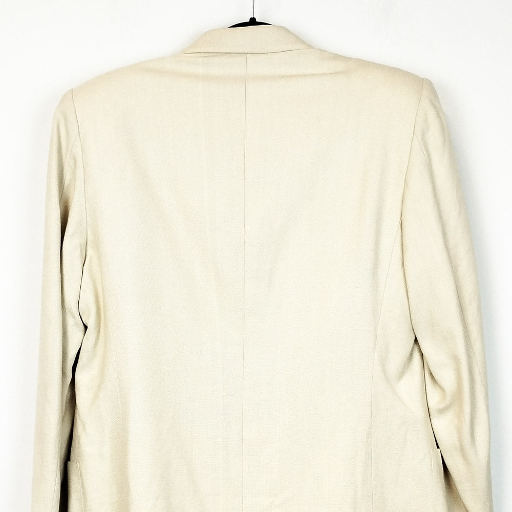 VIN-OUTW-31015 Vintage σακάκι εκρού S