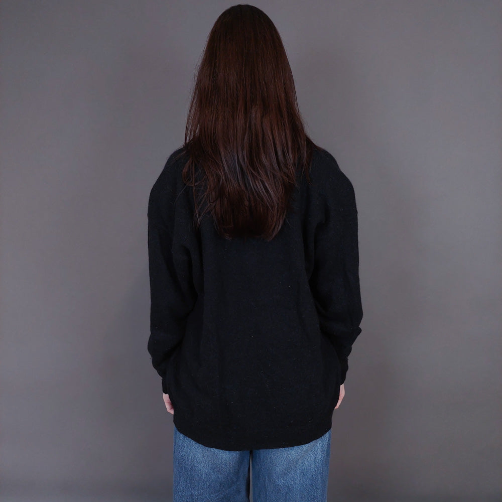 VIN-KNIT-33258 Vintage πλεκτή μπλούζα μάλλινη L