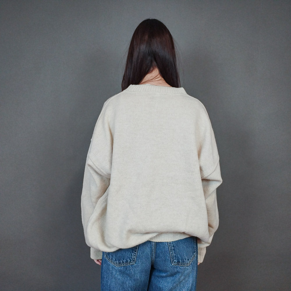 VIN-KNIT-33452 Vintage ολόμαλλη μπλούζα 90's style XL