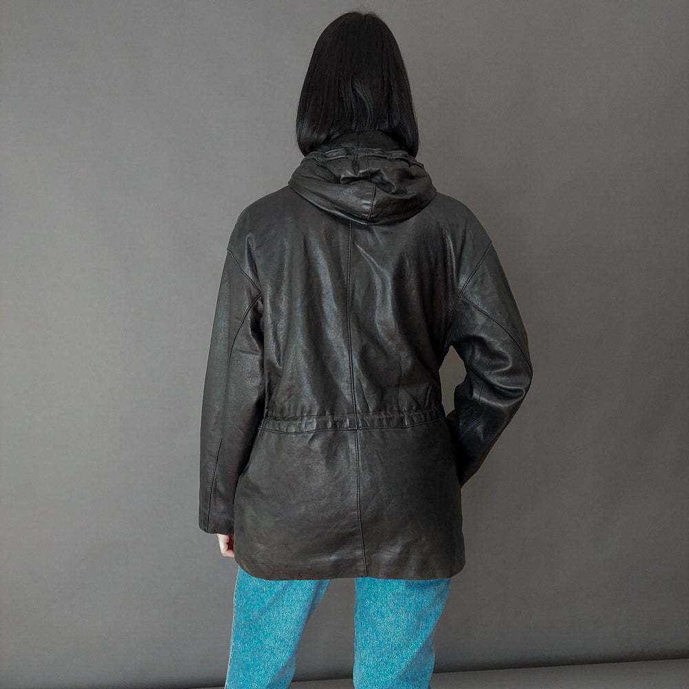 VIN-OUTW-26389 Vintage δερμάτινο τζάκετ M