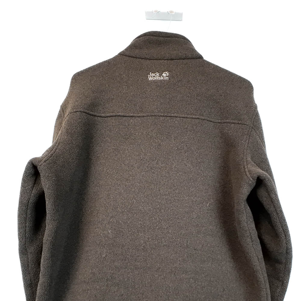 VIN-SW-35653 Preloved φλις ζακέτα καφέ unisex Jack Wolfskin L
