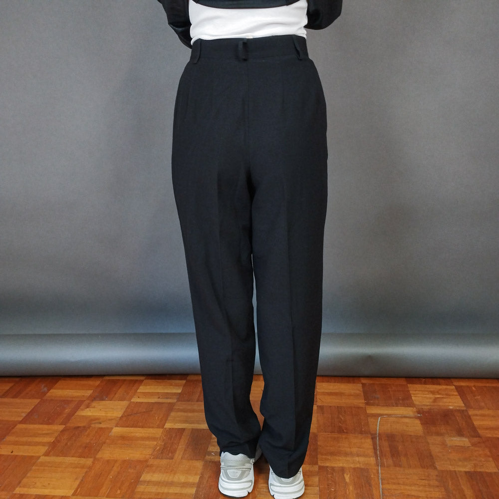 VIN-TR-33394 Vintage παντελόνι ψηλόμεσο με πιέτες S