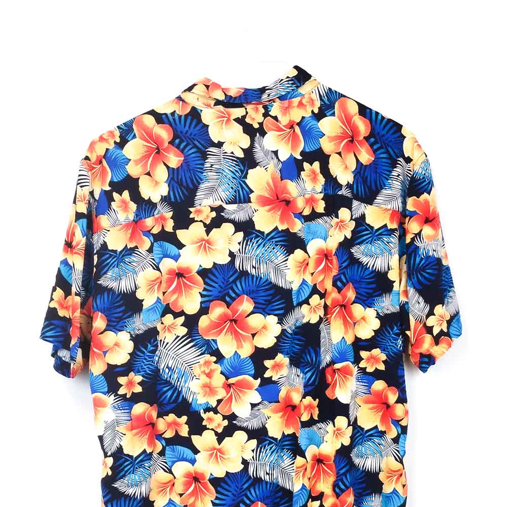 VIN-SHI-31548 Vintage πουκάμισο Hawaiian print L