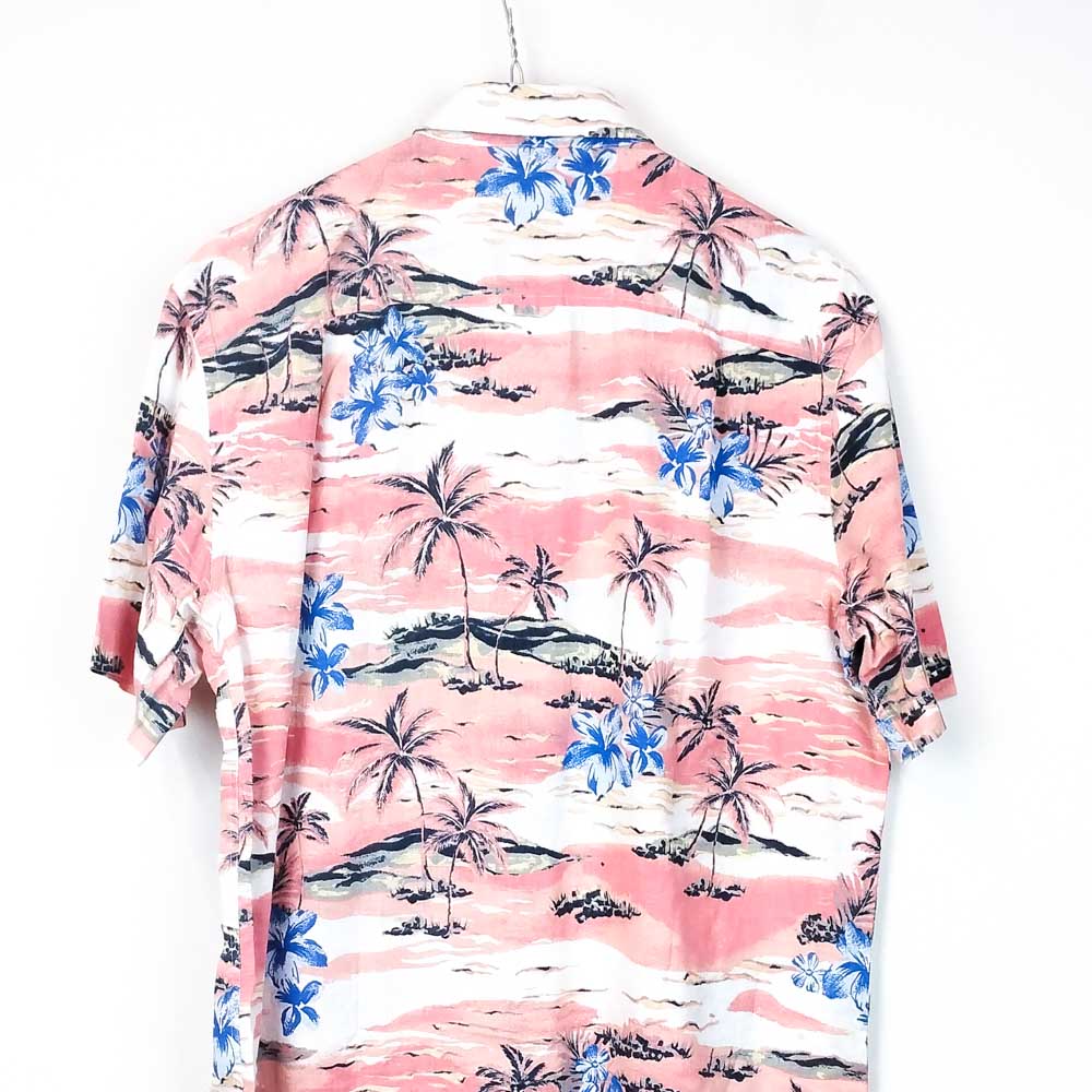 VIN-SHI-31512 Vintage πουκάμισο Hawaiian print M