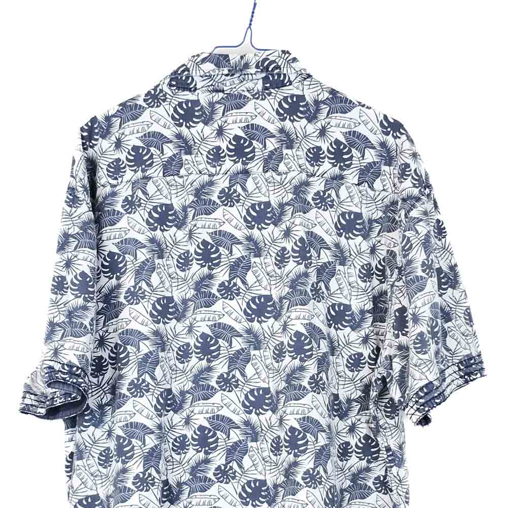 VIN-SHI-31808 Vintage πουκάμισο βαμβακερό hawaiian print L