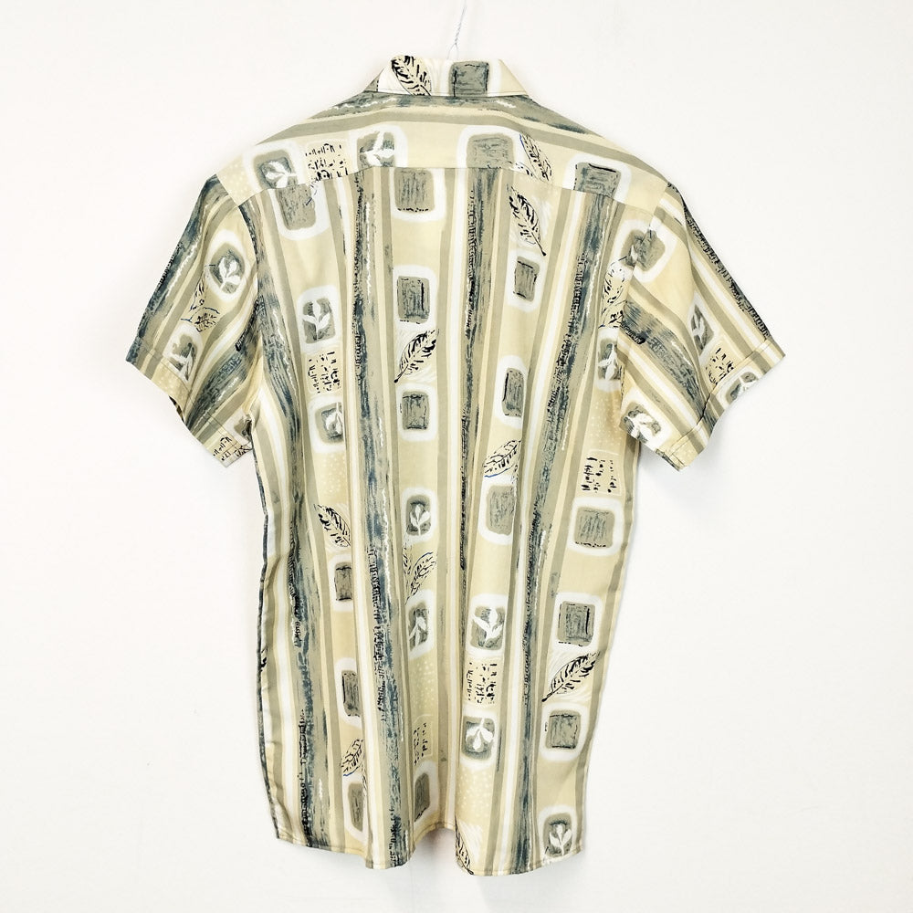 VIN-SHI-27112 Vintage πουκάμισο crazy pattern S