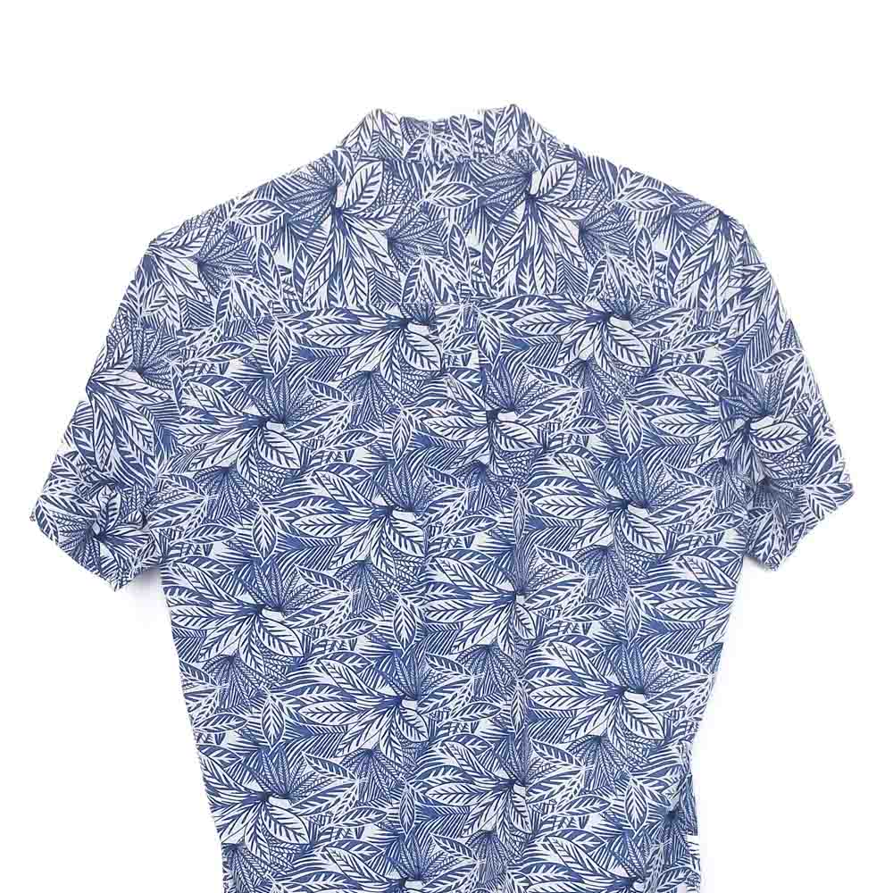 VIN-SHI-35261 Vintage πουκάμισο βαμβακερό crazy pattern M