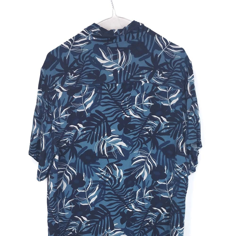 VIN-SHI-35241 Vintage πουκάμισο βισκόζη hawaiian style M