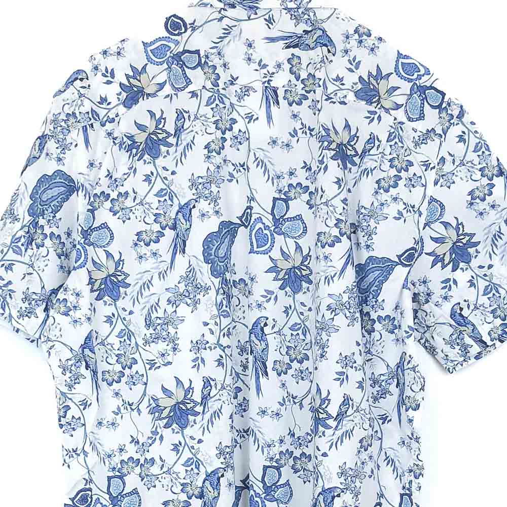 VIN-SHI-31722 Vintage πουκάμισο βαμβακερό Hawaiian print ΧL