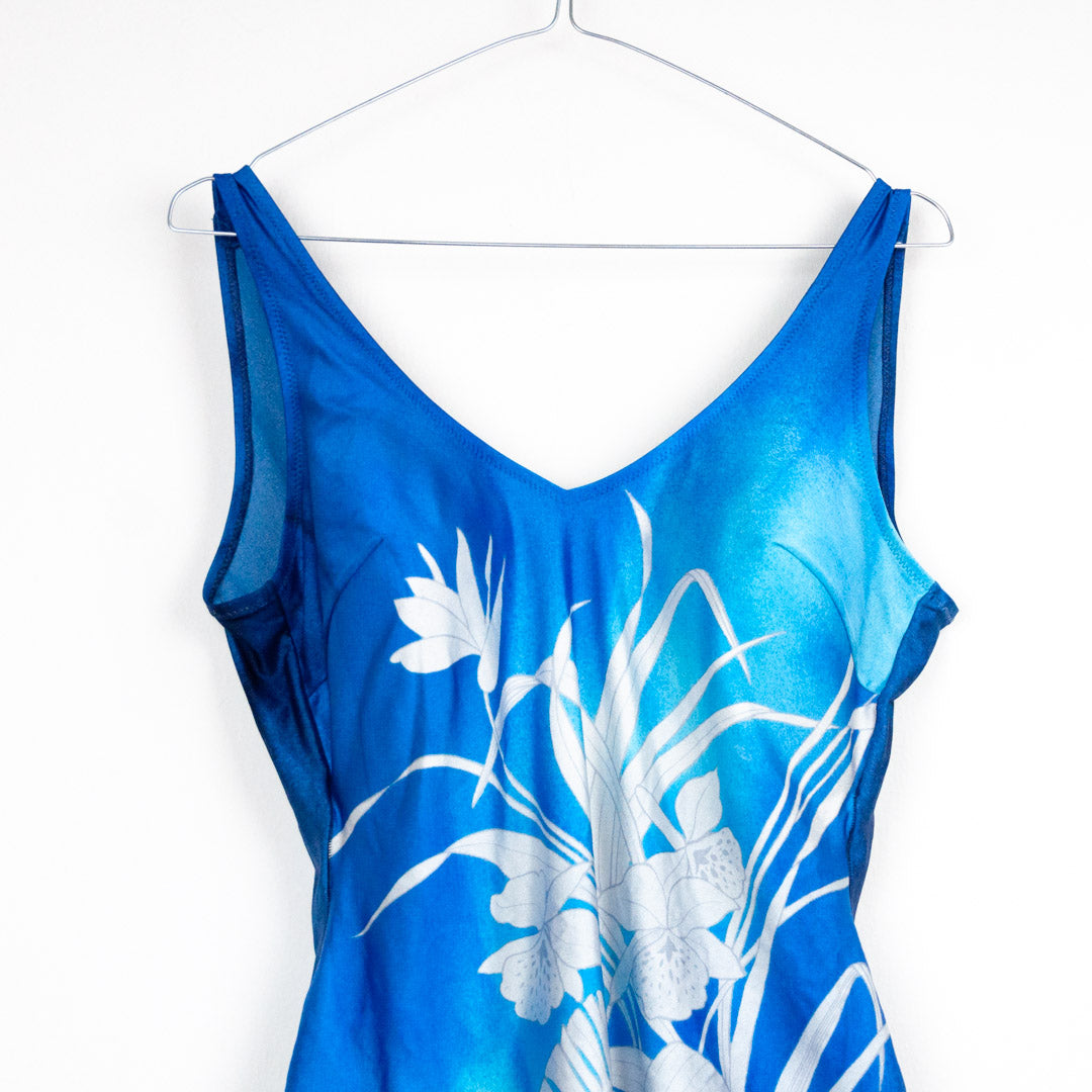 VIN-SWI-24069 Vintage μαγιό ολόσωμο 2XL