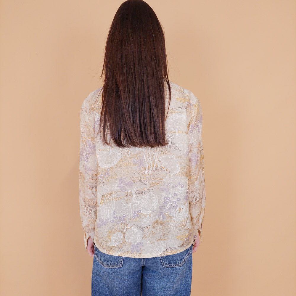 VIN-BLO-31301 Vintage πουκάμισο εμπριμέ M