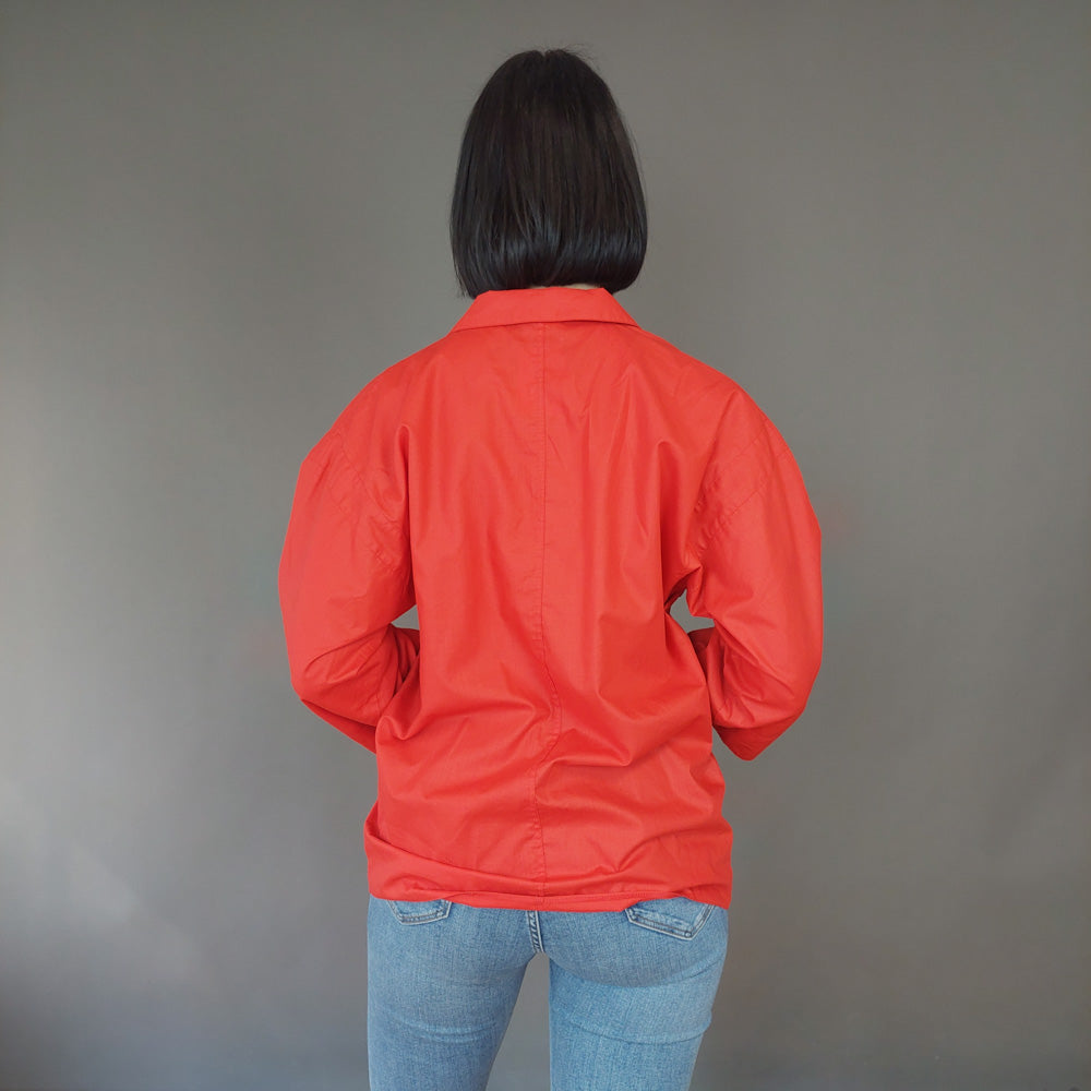 VIN-OUTW-27267 Vintage σακάκι κόκκινο M-L