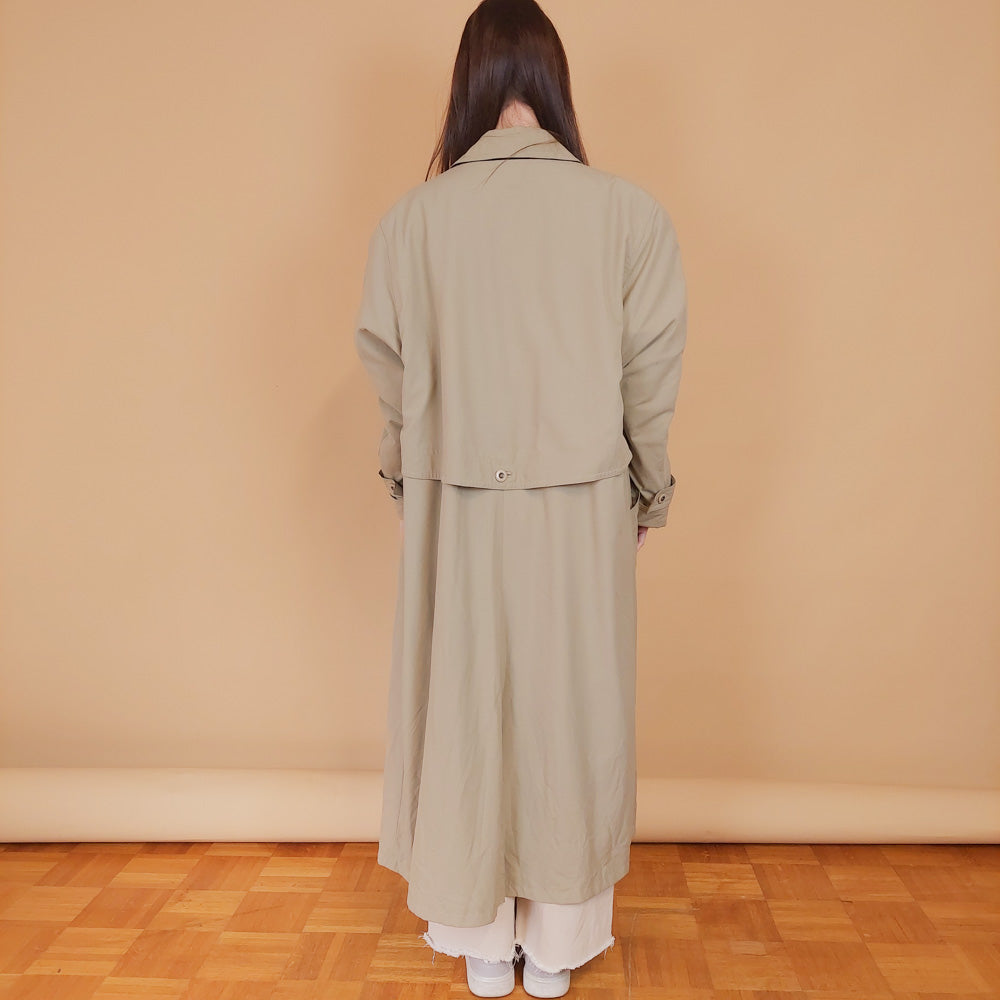 VIN-OUTW-34191 Vintage καμπαρντίνα γυναικεία με επένδυση XL