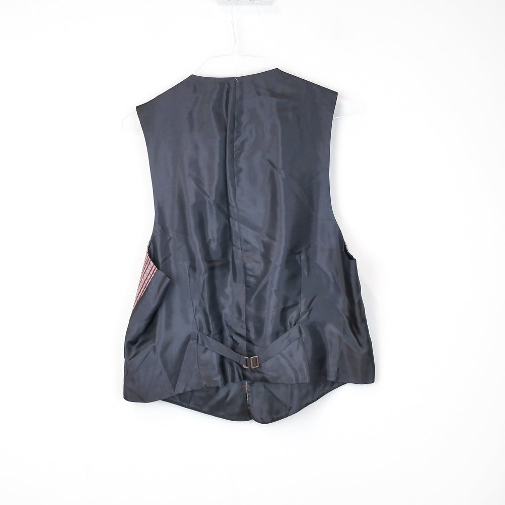 VIN-OUTW-30821 Vintage γιλέκο μάλλινο ριγέ XL