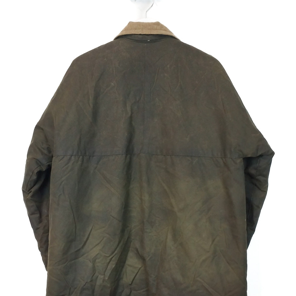 VIN-OUTW-33646 Vintage waxed jacket unisex χακί Μ
