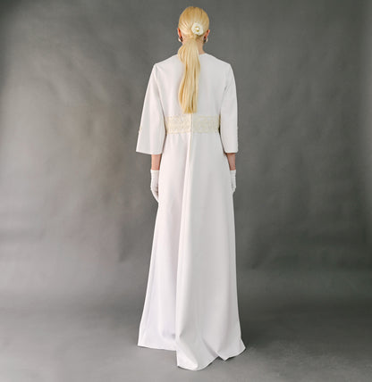 VIN-WED-23599 Vintage νυφικό φόρεμα λευκό M-L