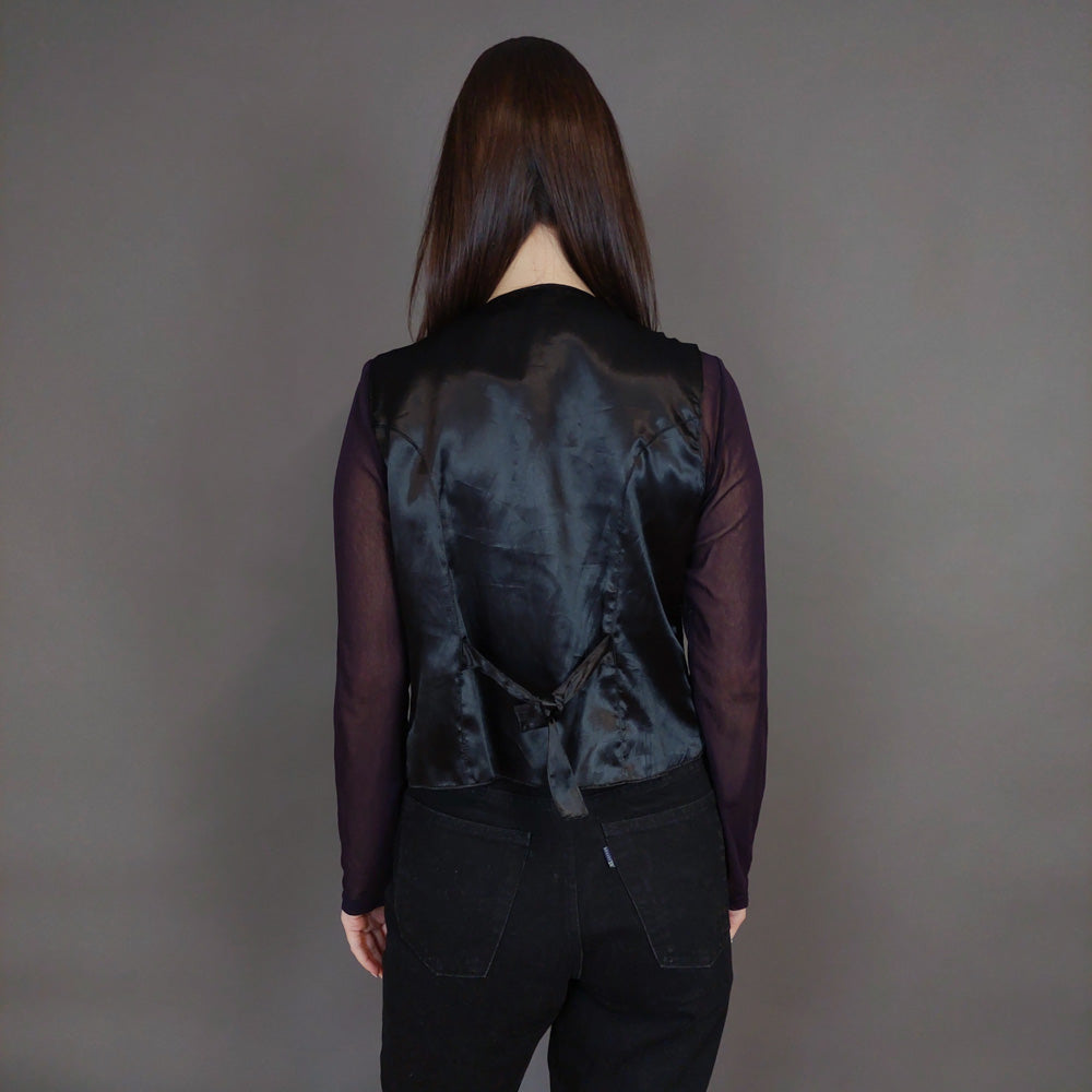 VIN-OUTW-32913 Vintage γιλέκο βελουτέ boho style M