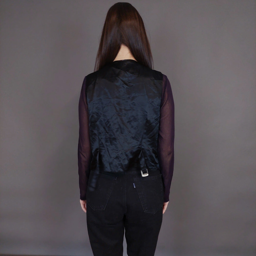 VIN-OUTW-32914 Vintage γιλέκο βελουτέ boho style M