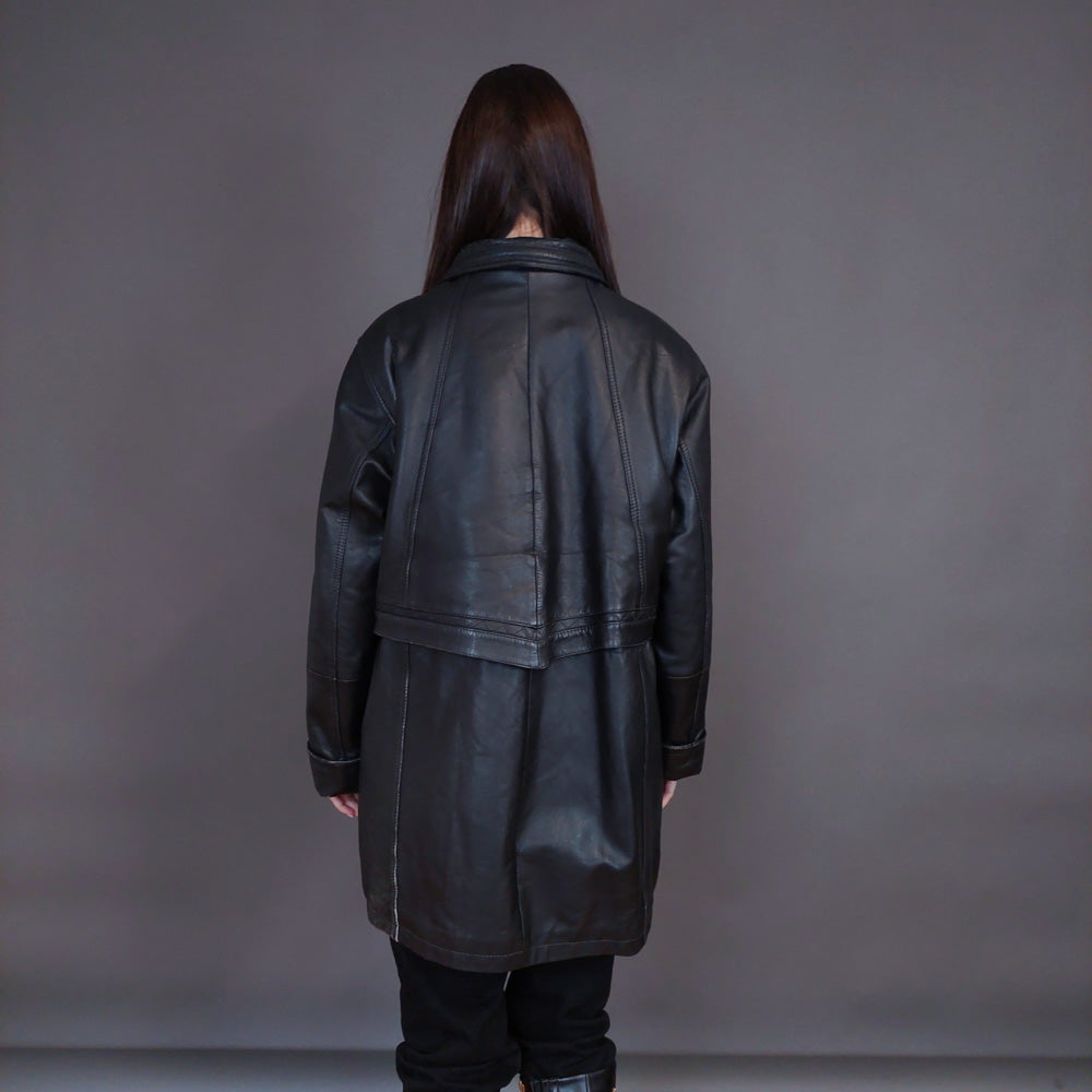 VIN-OUTW-32920 Vintage δερμάτινο jacket Μ-L