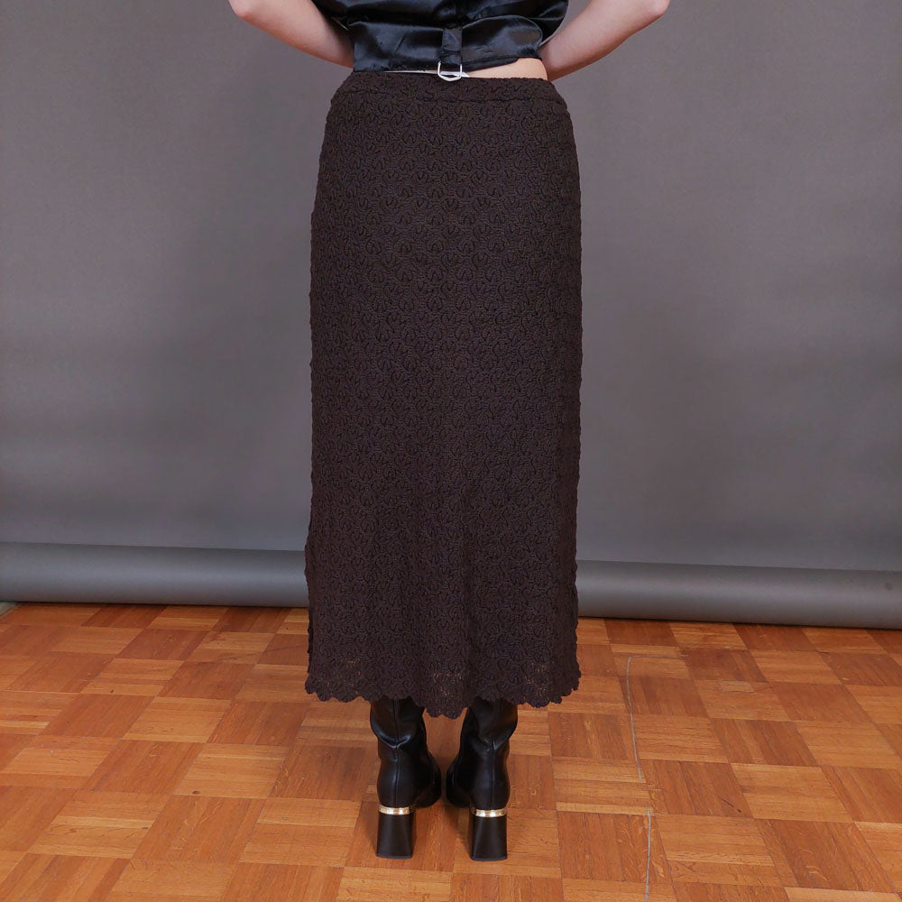 VIN-SKI-32948 Vintage φούστα πλεκτή μίντι M