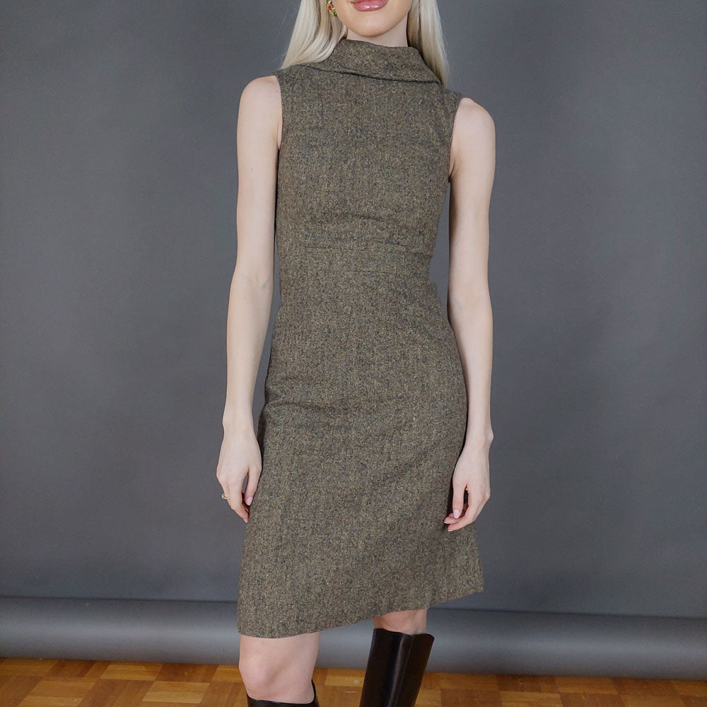 VIN-DR-26022 Vintage φόρεμα tweed XS