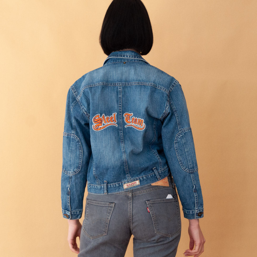VIN-OUTW-22665 Vintage 90's denim τζάκετ crop S