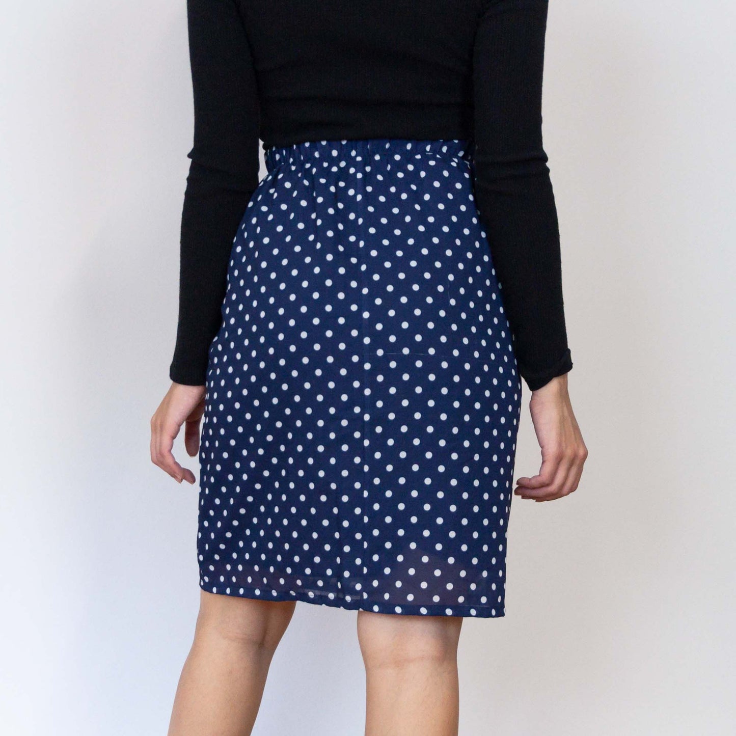 VIN-SKI-18991 Vintage φούστα πουά S-M